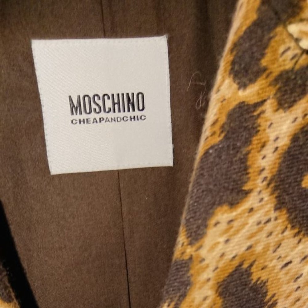 Vintage Moschino Animal Print Blazer  Size 8 (42)